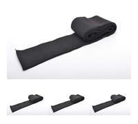 Trimz Ribbing/Cuffing, Black, 110cm x 6cm (Pack of 4)