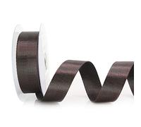 Trimz Satin Herringbone Webbing, Dark Brown, 10mtrs x 30mm