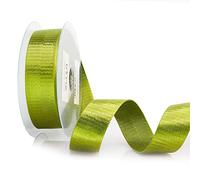 Trimz Satin Herringbone Webbing, Olive, 10mtrs x 30mm