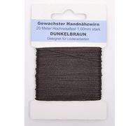 Trimz Waxed Cord, Dark Brown, 20m x 1mm
