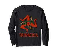 Trinacria Symbol of Sicily - Sicilian Mediterranean Souvenir Long Sleeve T-Shirt