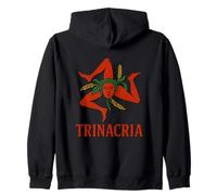 Trinacria Symbol of Sicily - Sicilian Mediterranean Souvenir Zip Hoodie