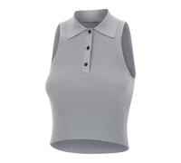 Trine Polo - female - A. Roege Hove - Sleeveless Tops - Gray - M - Tops M