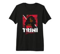Trini Queen Trinidadian Country Tobago Trinidad Premium T-Shirt