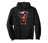 TRINI Teddy Bear Cute Trinidad Flag Trinidadian Carnival Art Pullover Hoodie