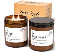 TRINIDa 2 Wicks Sleep Large Candle Gift Set, Candles Long Burning up to 100 Hours (14.2OZ), Scented Candles for Anxiety Relief & Perfect Sleep, Lavender Promotes Sleep, Chamomile Relieves Stress