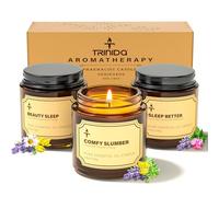TRINIDa Sleep Candle Gift Set, 3 Pack 3.5oz Perfect Relaxation Candles Gifts for Women, Lavender Candle Long Burning for 90-105 Hrs, Aromatherapy Candle for Anxiety and Stress Relief