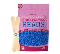 TRINIDa Wax Beads, Professional Hard Wax Beads 500g with 10 Applicators, For Full Body, Facial and Legs, Painless Gentle Hair Removal Wax Beads for Women and Men (Chamomile)