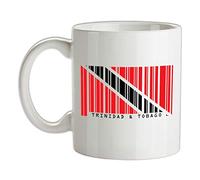 Trinidad and Tobago Barcode Style Flag - 10oz - Ceramic Mug for Coffee/Tea