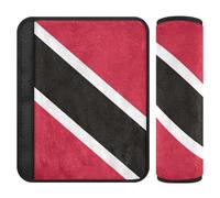 Trinidad and Tobago Flag 2 Pack Belt Strap Covers, Release Stress to Your Neck and Shoulders, car seat Accessories for Bag Sedan Van