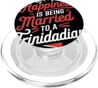 Trinidad And Tobago Flag Happiness Being Married Trinidadian PopSockets PopGrip for MagSafe
