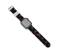 Trinidad And Tobago Flag Humming Bird Silicone Watch Strap 38mm 40mm 42mm 44mm Quick Release Compatible with IWatch Series 10 9 Ultra 8 7 6 5 4 3 2 1 SE