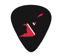 Trinidad And Tobago Flag Map Guitar Picks Plectrums For Guitar Bass 12 Pack