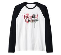 Trinidad and Tobago Flag Trini Flag Roots Trinidadian Raglan Baseball Tee