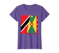 Trinidad And Tobago Grenada Half Flag T-Shirt
