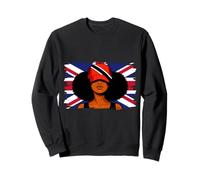 Trinidad Britain Flags Women Roots British Trini Heritage Sweatshirt