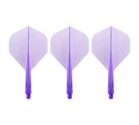 Trinidad Condor Zero Stress Flight System - Standard Clear Purple - Dart Flights Short