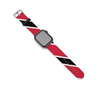 Trinidad Flag Silicone Watch Strap 38mm 40mm 42mm 44mm Quick Release Compatible with IWatch Series 10 9 Ultra 8 7 6 5 4 3 2 1 SE