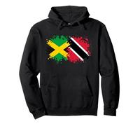 Trinidad & Jamaica Together, Half Trini, Half Jamaican Pullover Hoodie