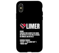 Trinidad Tobago Limer Word Def Heart Flag Caribbean Pride Case for iPhone X/XS