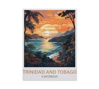 Trinidad und Tobago Karibik,Puzzles, 1000-teiliges Puzzle Für Erwachsene Und Kinder Ab 10 Jahren(50x70cm)-BB54