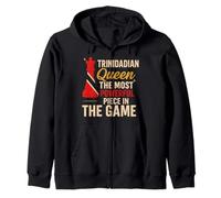 Trinidadian Queen The Most Powerful Piece In The Game Zip Hoodie
