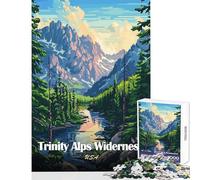Trinity Alps Wilderness USA Landscape Art 1000 Piece Jigsaws for Teenagers Boost Memory Retention Effectively Calming Relaxing Leisure Game (50x75cm)