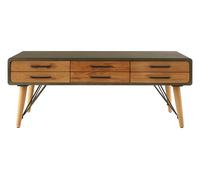 Trinity Coffee Table With Six Drawers Premier Housewares Natural One Size