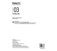 Trinity College London Violin Exam Pieces From 2020: Grade 3 (part only)