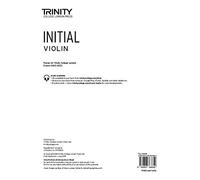Trinity College London Violin Exam Pieces From 2020: Initial Grade (Part Only)