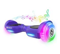 Trinity Hoverboard with Music Speaker, 6.5" LED Wheels Lights Self Balancing Scooter, Max 5Miles Range & 6.2mph Powered by Dual 200W Motor, UL2272 Certified, Hover Board Present for Kids (Pink)