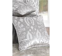 'Trinity' Jacquard Filled Cushion Curtina Silver 43cm x 43cm