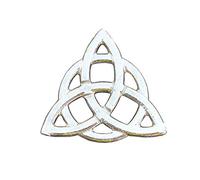 Trinity Knot Brooch, Triquetra Brooch, Celtic Gift, Handmade, in Fine Pewter, by William Sturt