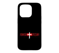 Trinity Love Clothing Co. Simple Gospel message Jesus Saves Case for iPhone 15 Pro