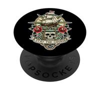 Trinity Love Clothing Co. Stay The Course Tattoo Skull Ship PopSockets Adhesive PopGrip