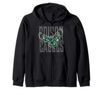 Trinity Love Clothing Co. Tulsa Edison Eagles War Cry grey Zip Hoodie