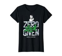 Trinity Love Clothing Co. Zero Luck Given Full Value Graphic T-Shirt, Women, Black, L