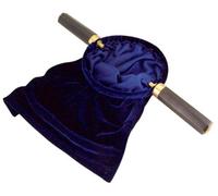 Trinity Royal Blue Felt Church Tythe Offering Bag with Wood Handles