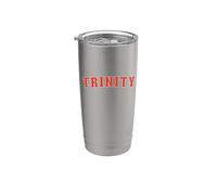 Trinity Texas TX College Style Red Text Trinity Stainless Steel Insulated Tumbler