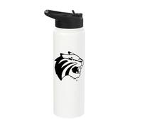 Trinity University Tigers Mascot Head Lee Roy Stainless Steel Insulated Water Bottle