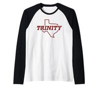 Trinity University Tigers State of Texas Logo Raglan Baseball Tee