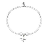 TRINK Brand Pisces Zodiac Astrological Star Sign Sterling Silver Birthday Beaded Charm Bracelet