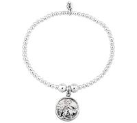 Trink Brand St Christopher Sterling Silver Beaded Charm Bracelet (Saint Christopher)