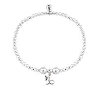 TRINK Brand Zodiac Astrological Star Signs Symbol Sterling Silver Birthday Beaded Charm Bracelet - Gemini, Cancer, Leo, Virgo, Libra, Scorpio, Sagittarius, Capricorn, Aquarius, Pisces, Aries, Taurus