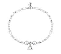 TRINK Brand Zodiac Astrological Star Signs Symbol Sterling Silver Birthday Beaded Charm Bracelet - Gemini, Cancer, Leo, Virgo, Libra, Scorpio, Sagittarius, Capricorn, Aquarius, Pisces, Aries, Taurus