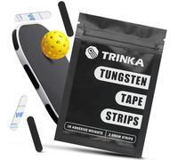 TRINKA 10pcs 3g Tungsten Tape Strips for Pickleball Paddle Weights Customization, Non-Toxic Pickleball Lead Tape Alternative with Extra Strength 3M Adhesive