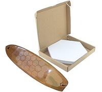 TRINKA 20PCS Surfboard Traction Pads, Waxless Hexagon Surfboard Clear Deck Grip Pad, DIY Non Slip Accessories for Surfpad Water Sports Skimboards
