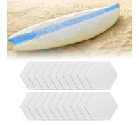 TRINKA 20PCS Surfboard Traction Pads, Waxless Hexagon Surfboard Clear Deck Grip Pad, DIY Non Slip Accessories for Surfpad Water Sports Skimboards