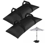 TRINKA Umbrella Base Weight Sandbags, 2 x 66 LBS Fillable Straight Sand Bags for Cantilever Patio Umbrella, Trampoline, Outdoor Garden Backyard Furniture(Without Sand)