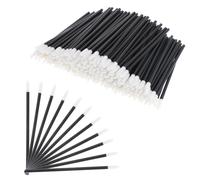 Trinkrittey 200 Pcs Black Foam Swab 3.6 Inch Electronic Cleaning Swabs